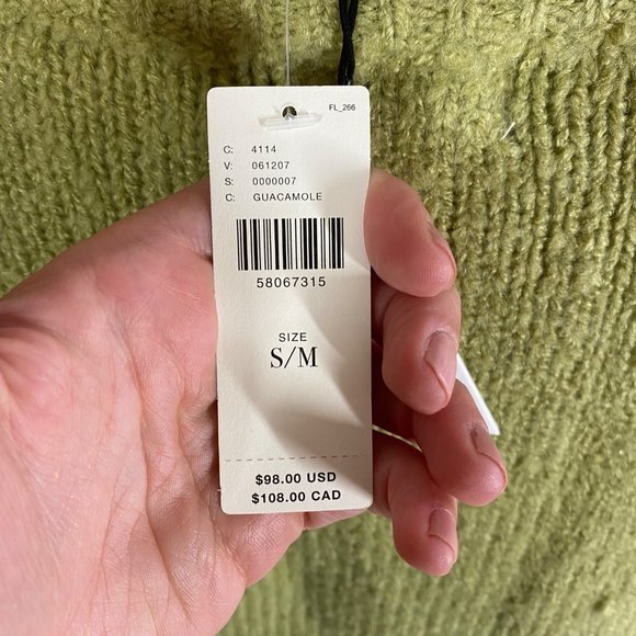 NWT Anthropologie Lost + Wander Viveka Ruffled Pullover Sweater Green S/M Top - Picture 6 of 7